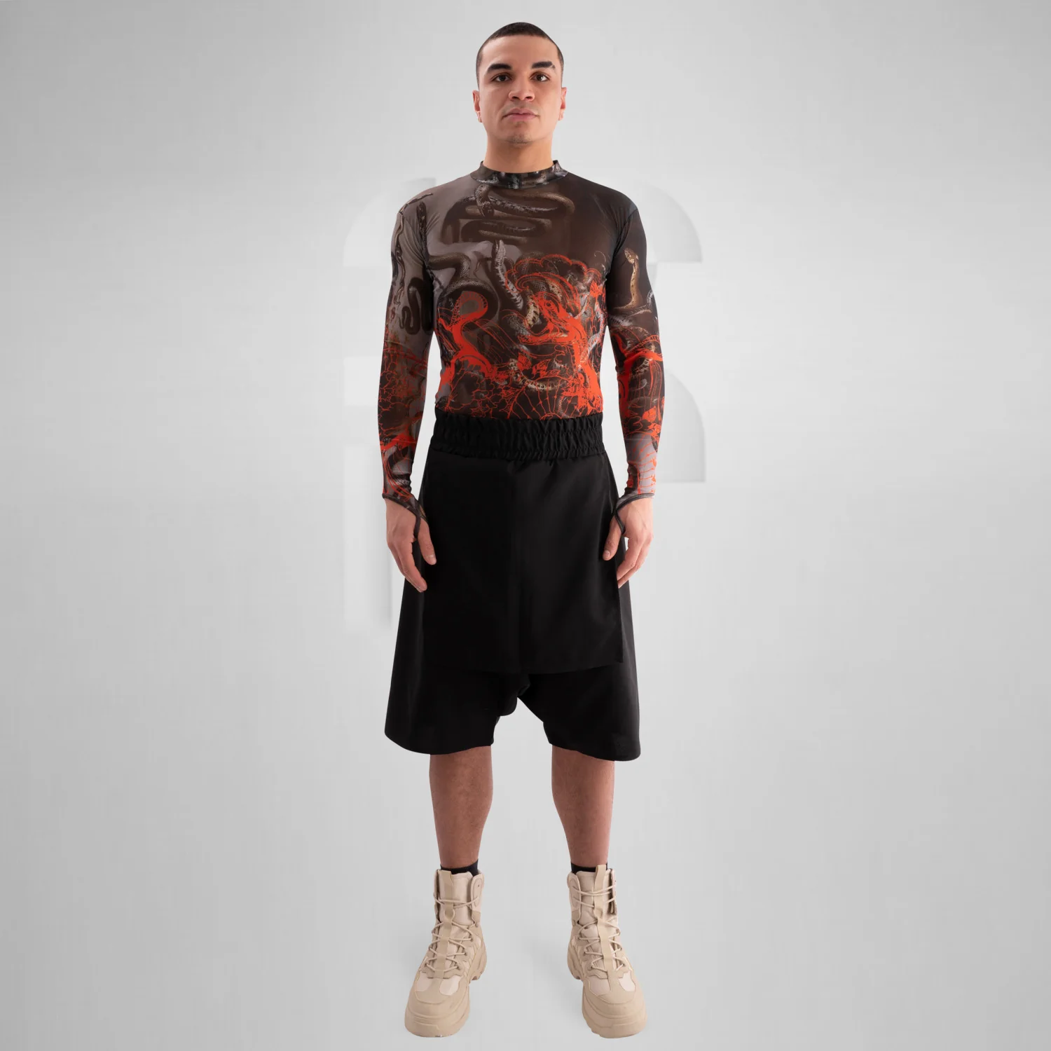 Abstract Snake Mesh Longsleeve - Image 6