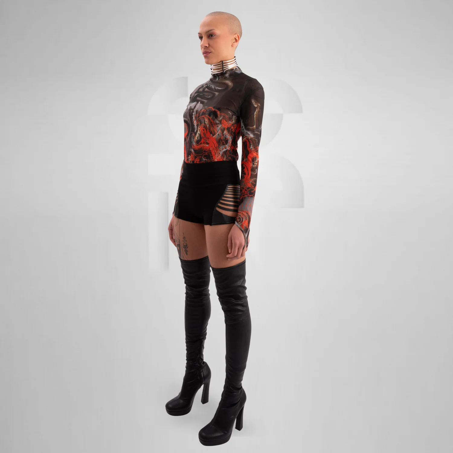 Abstract Snake Mesh Longsleeve - Image 7