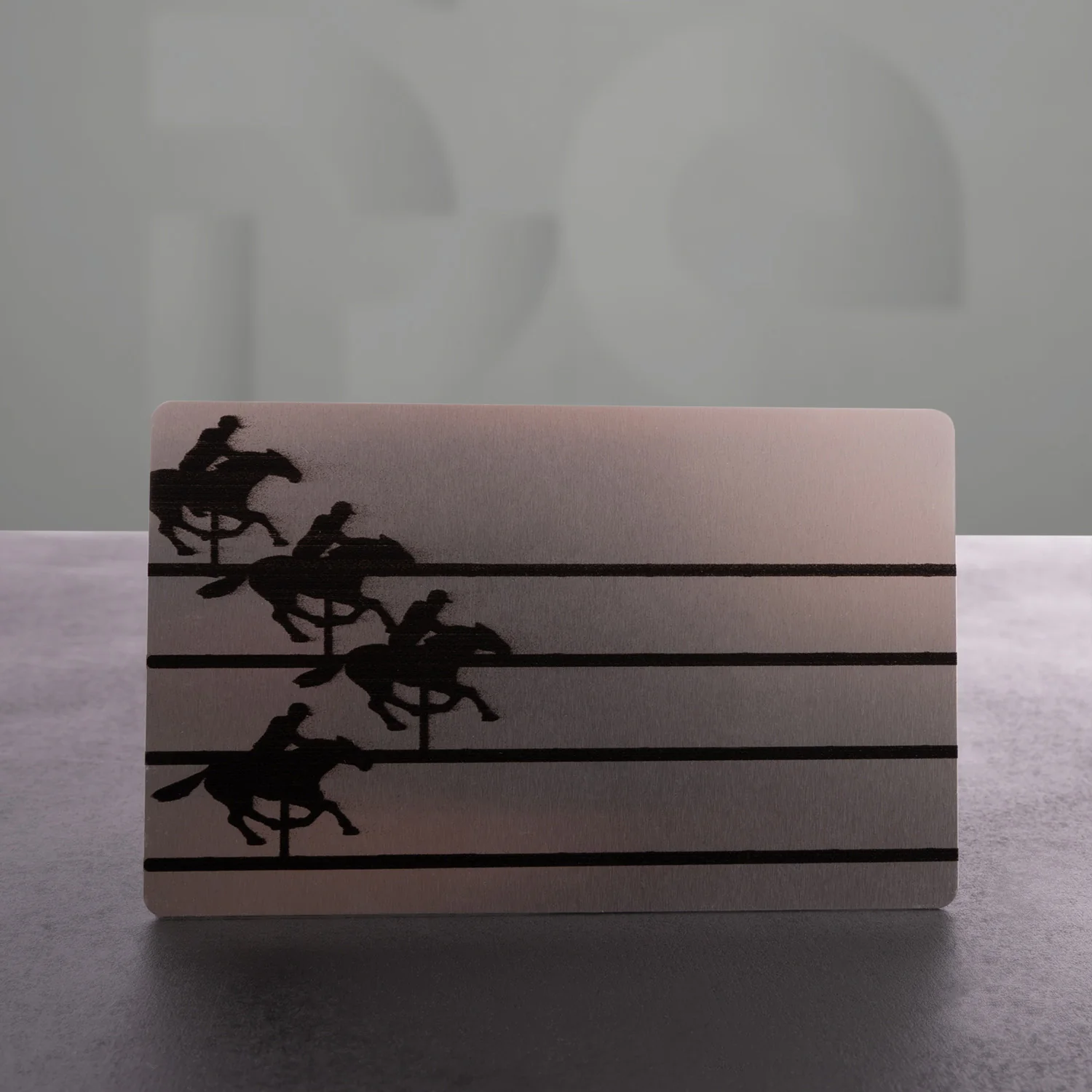 Aluminium Horse Card - Image 2