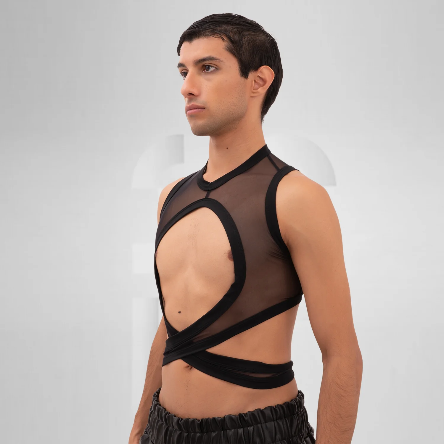 Bound Gender-Neutral Mesh Top - Image 5