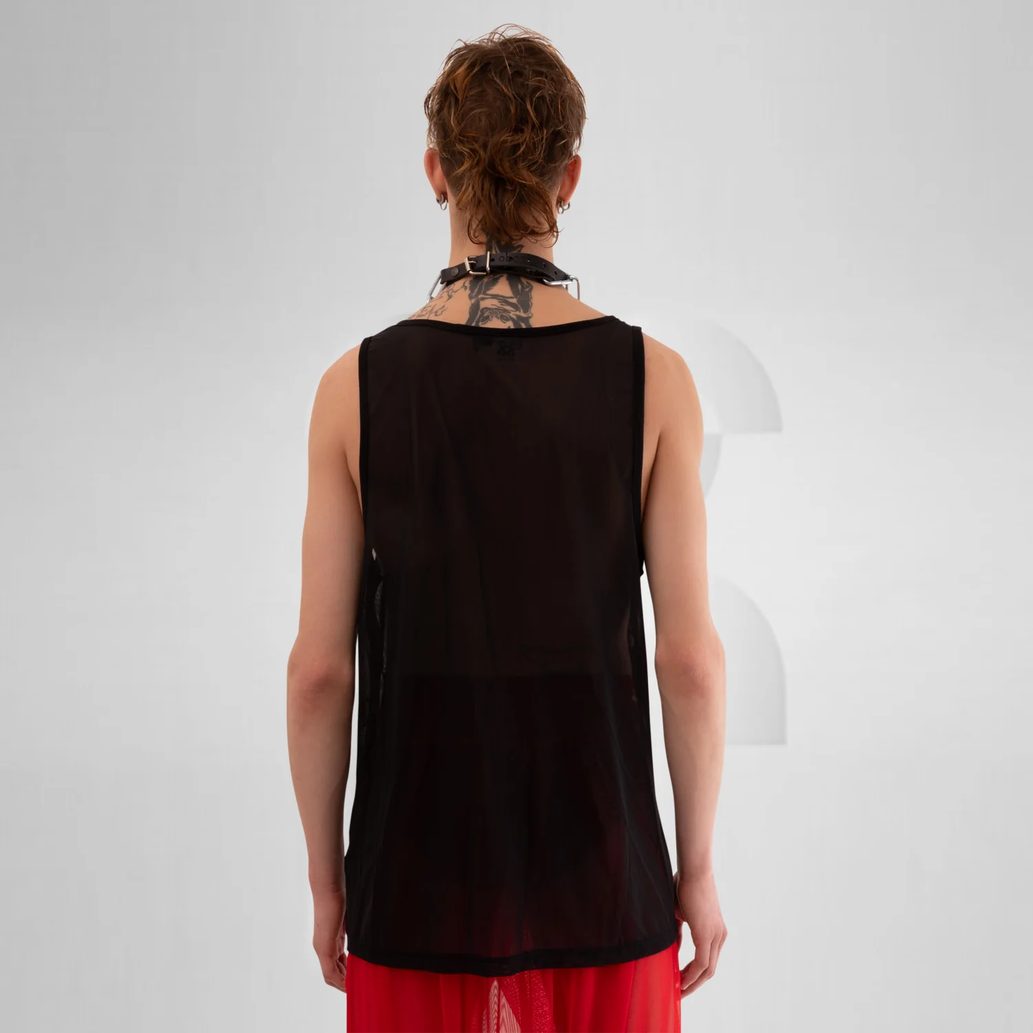 Classic Mesh Tank Top Black - Image 3