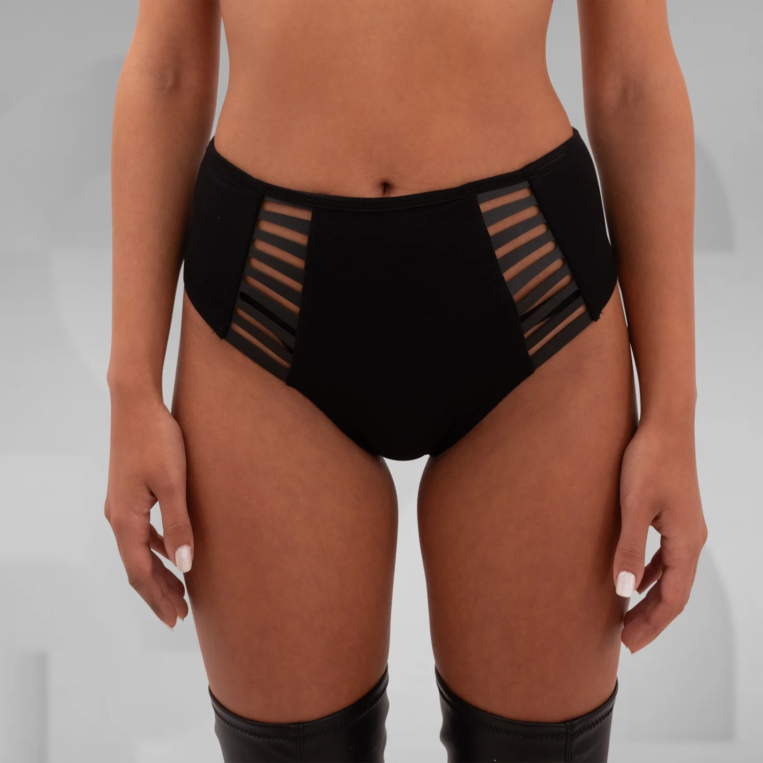Cotton Hotpants with Cut-Outs