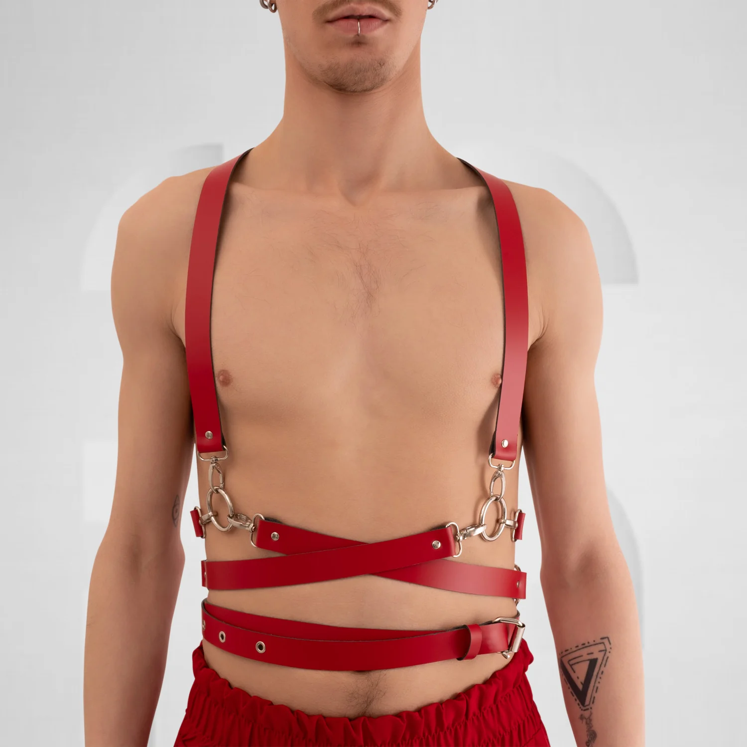 Cross-Strap Body Harness Men - Image 3