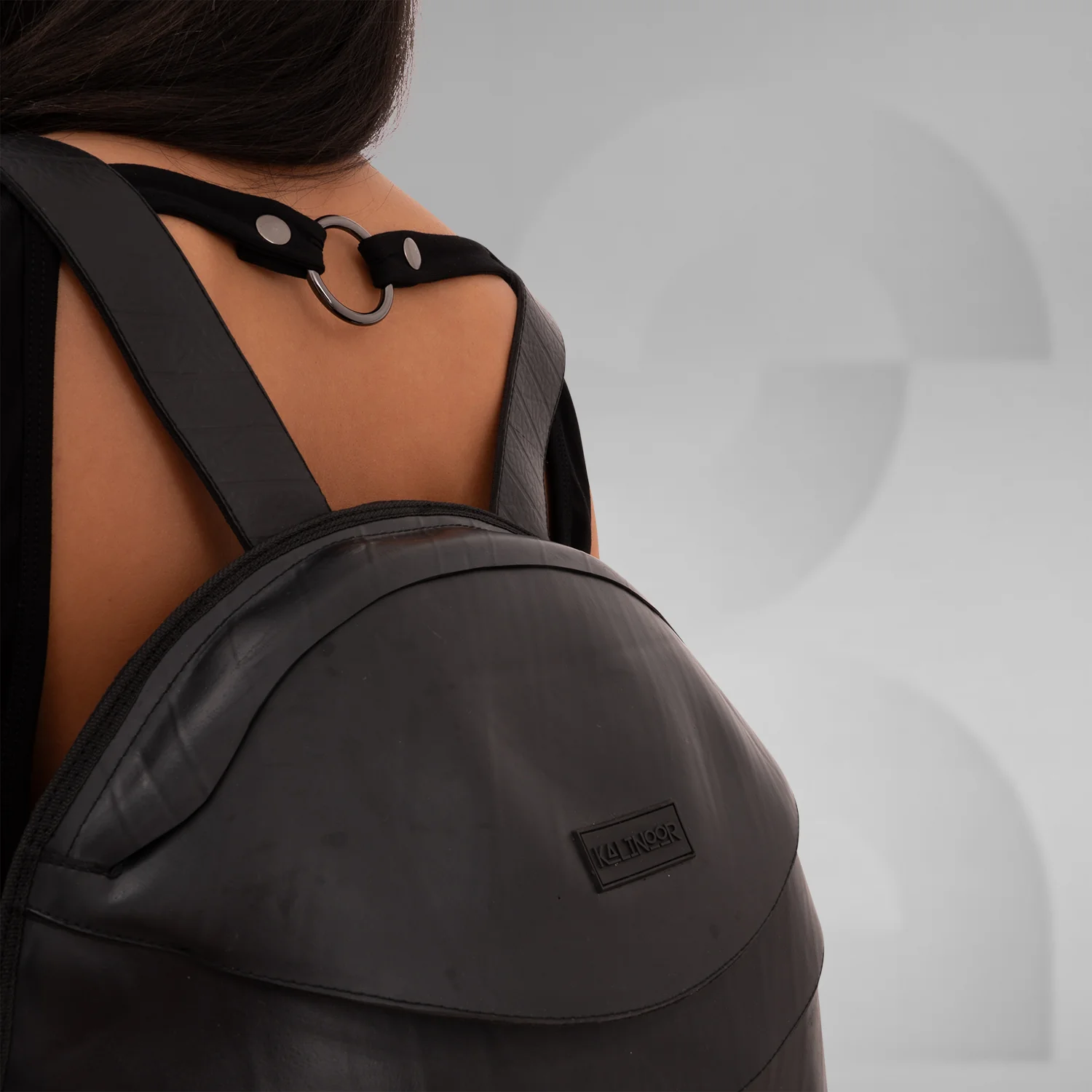 Faux Leather Anti-Spy Backpack - Image 6