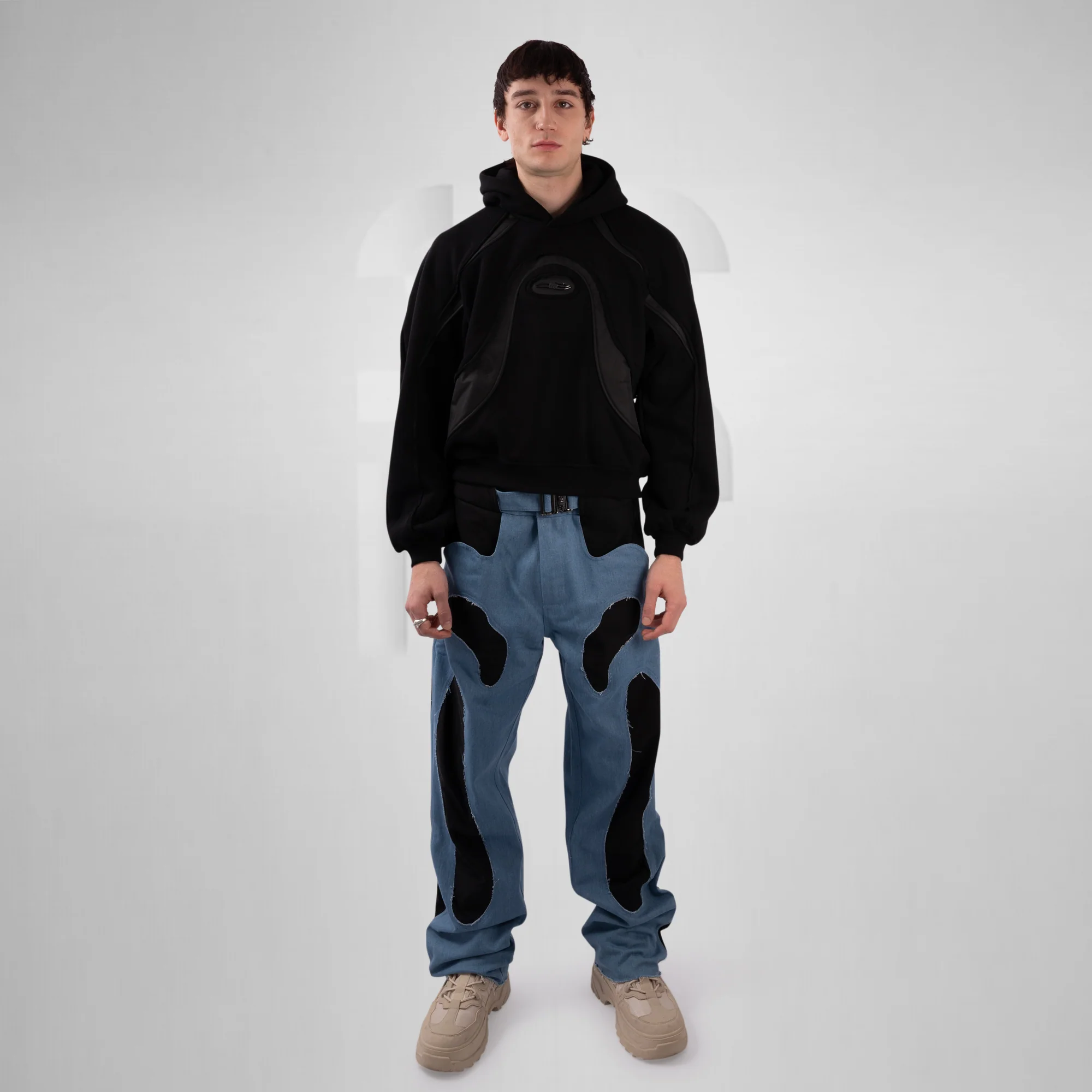 Fluid Baggy Denim Jeans - Image 4