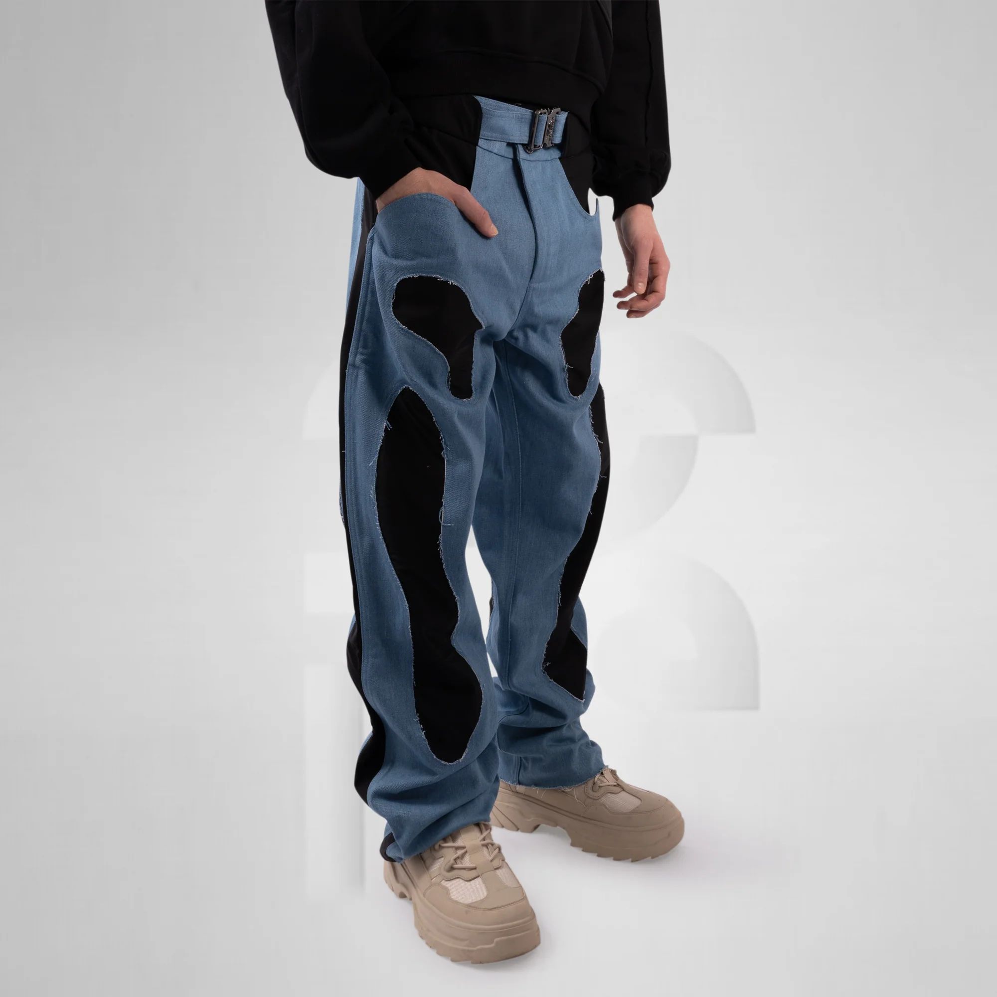 Fluid Baggy Denim Jeans - Image 6