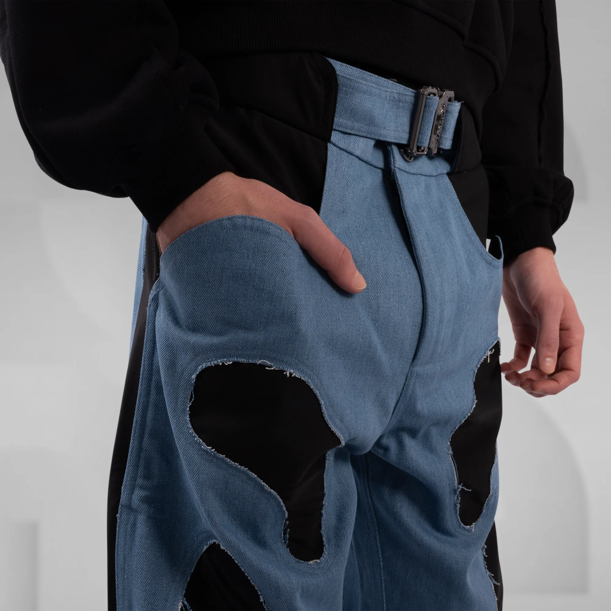Fluid Baggy Denim Jeans - Image 7