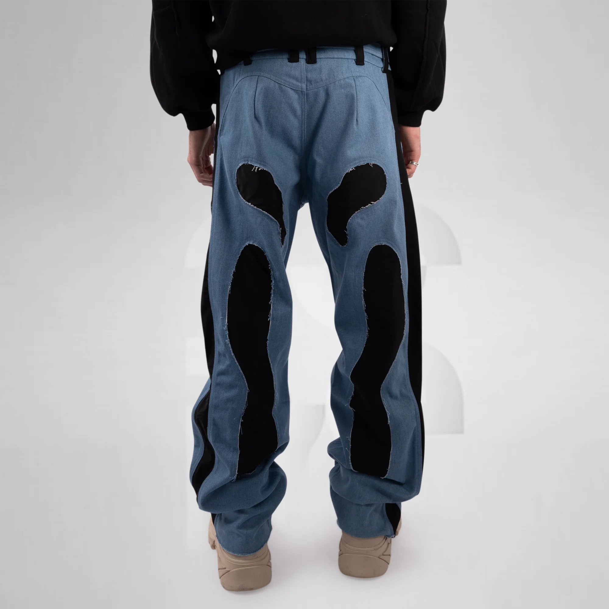 Fluid Baggy Denim Jeans - Image 9