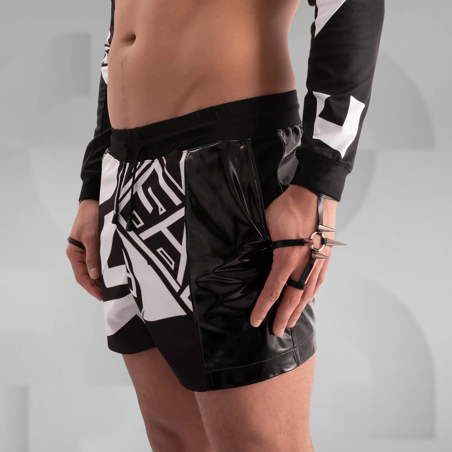 Geometric Sport Shorts - Image 5
