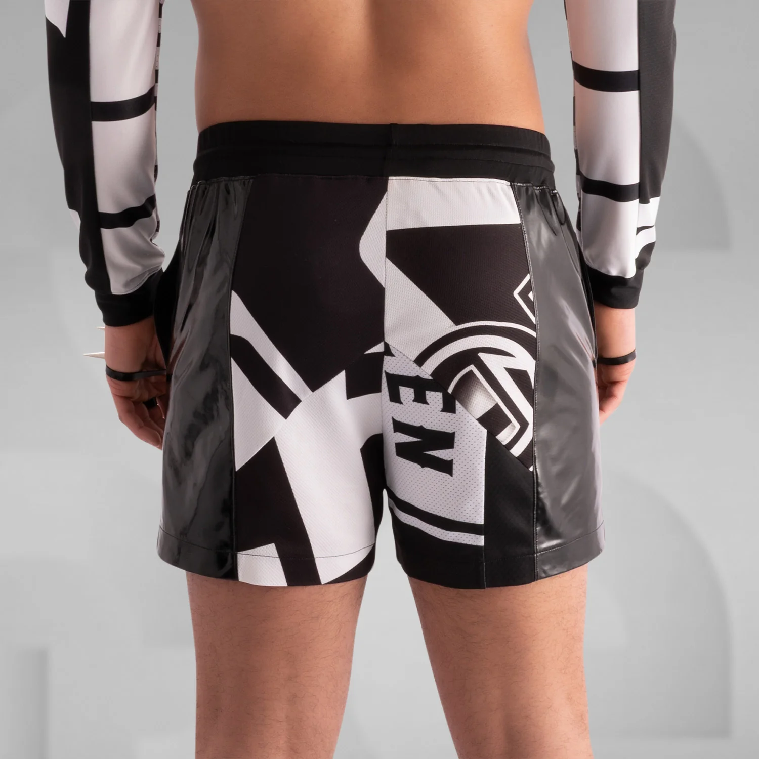 Geometric Sport Shorts - Image 6