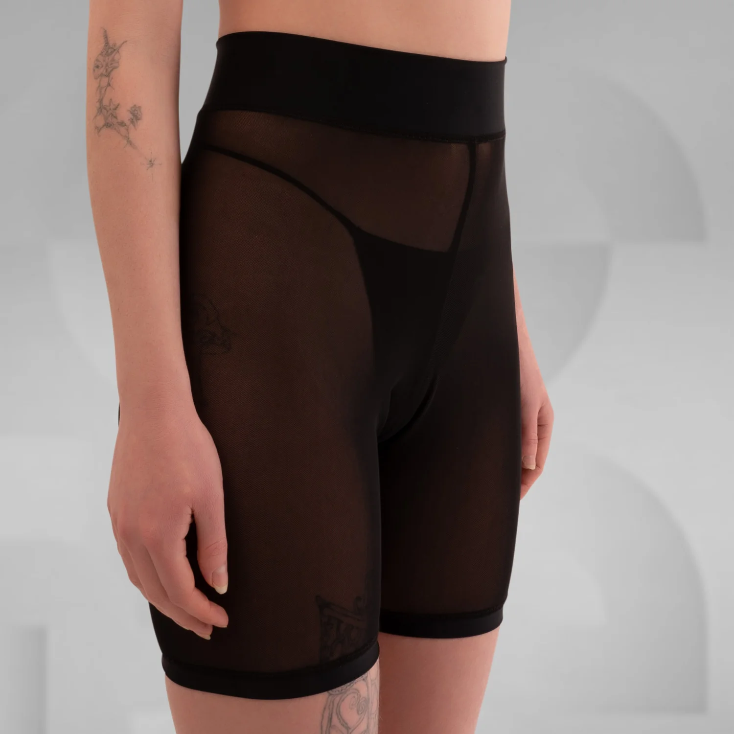 High-Waist Mesh Shorts - Image 3