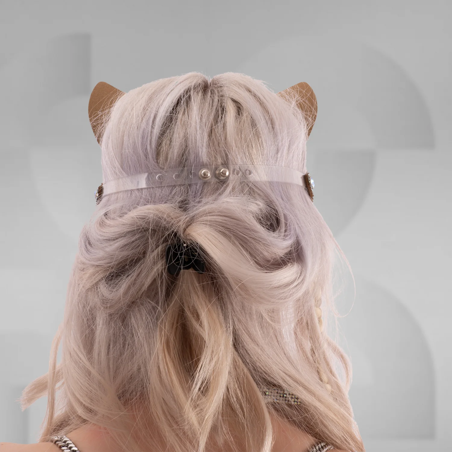 Rhinestones Playful Kitty Mask - Image 7