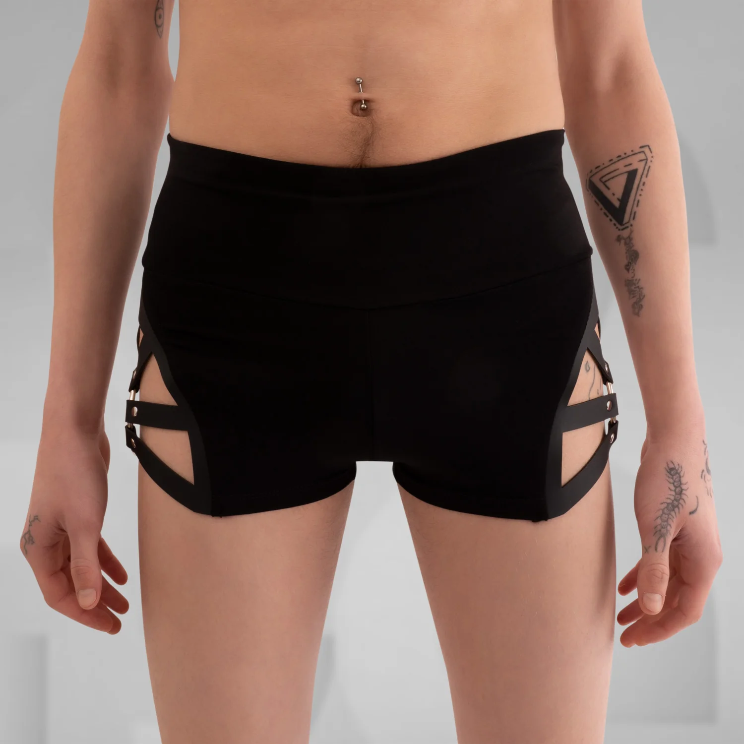 Ring-Detail Mini Shorts - Image 6