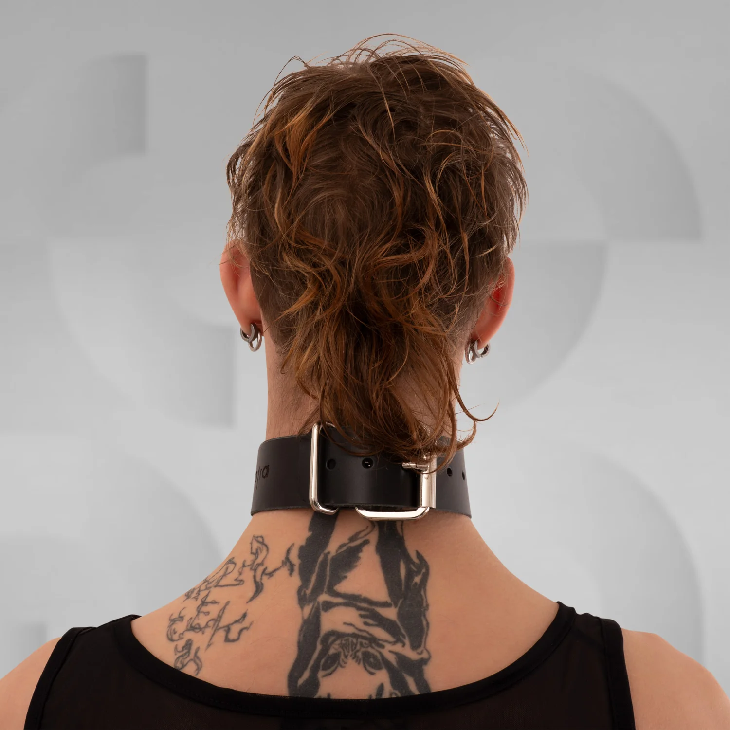 Ringed Leather Choker - Image 3