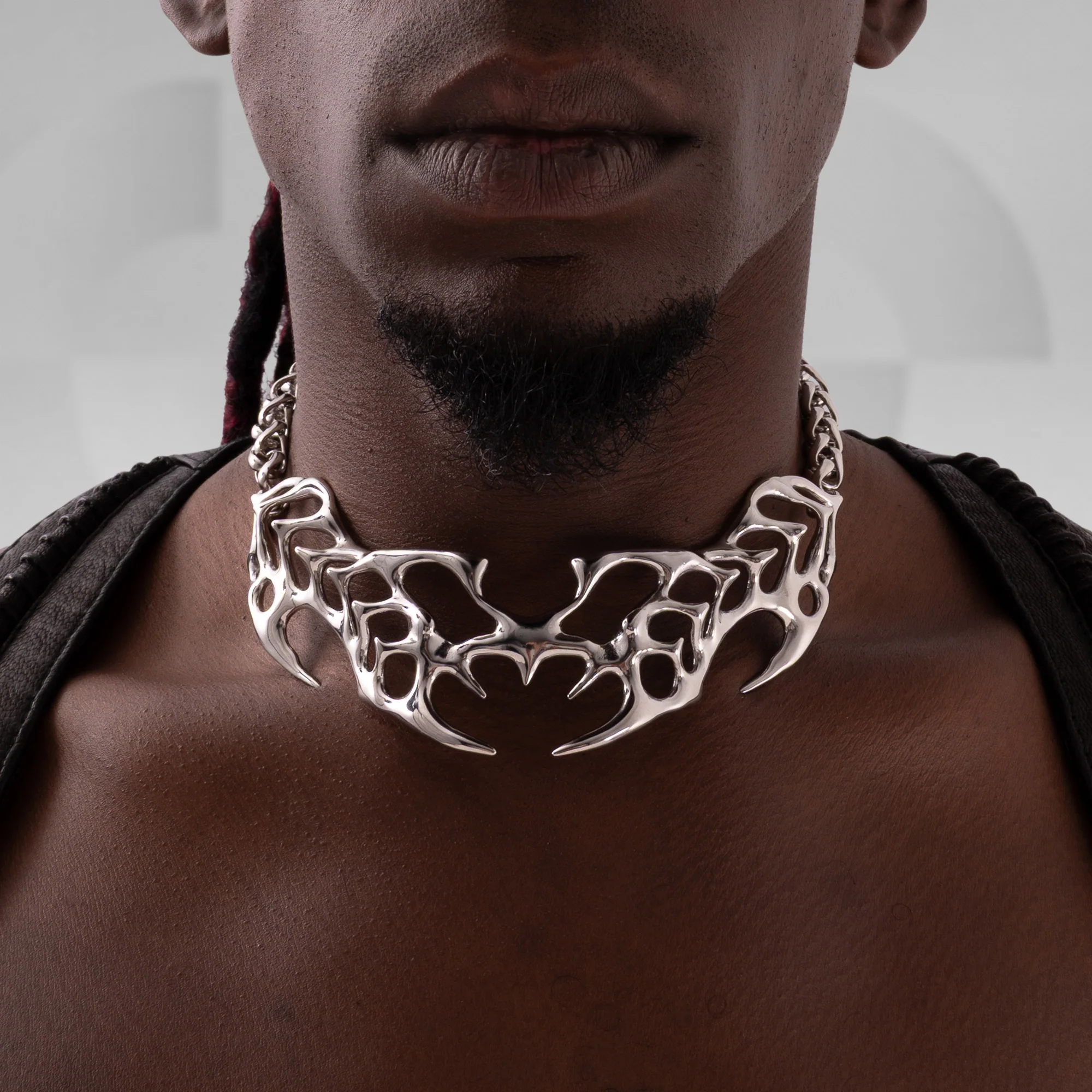 Sculptural Tribal Choker - Image 2