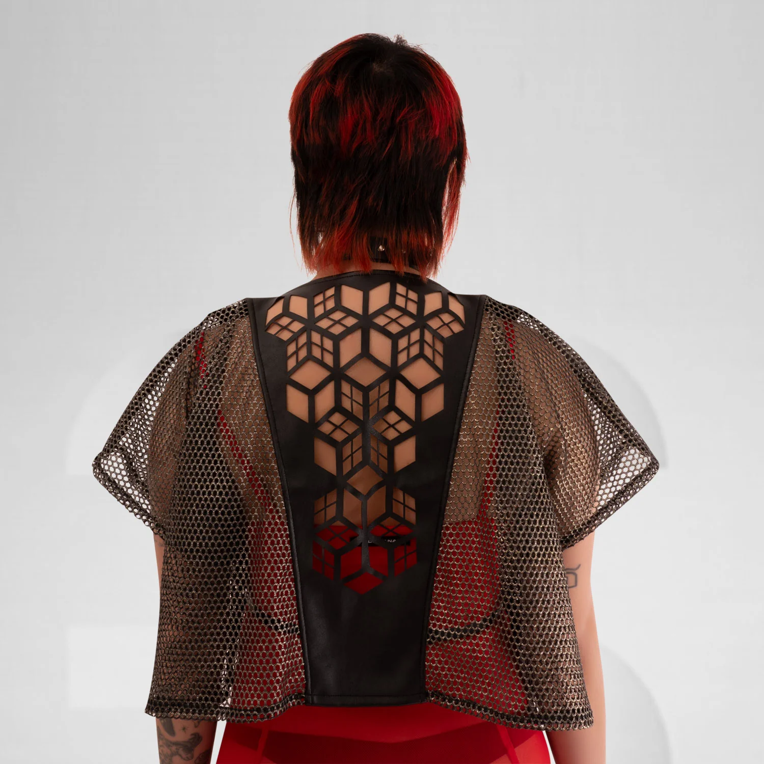 Sheer Mini Robe Gold - Image 4