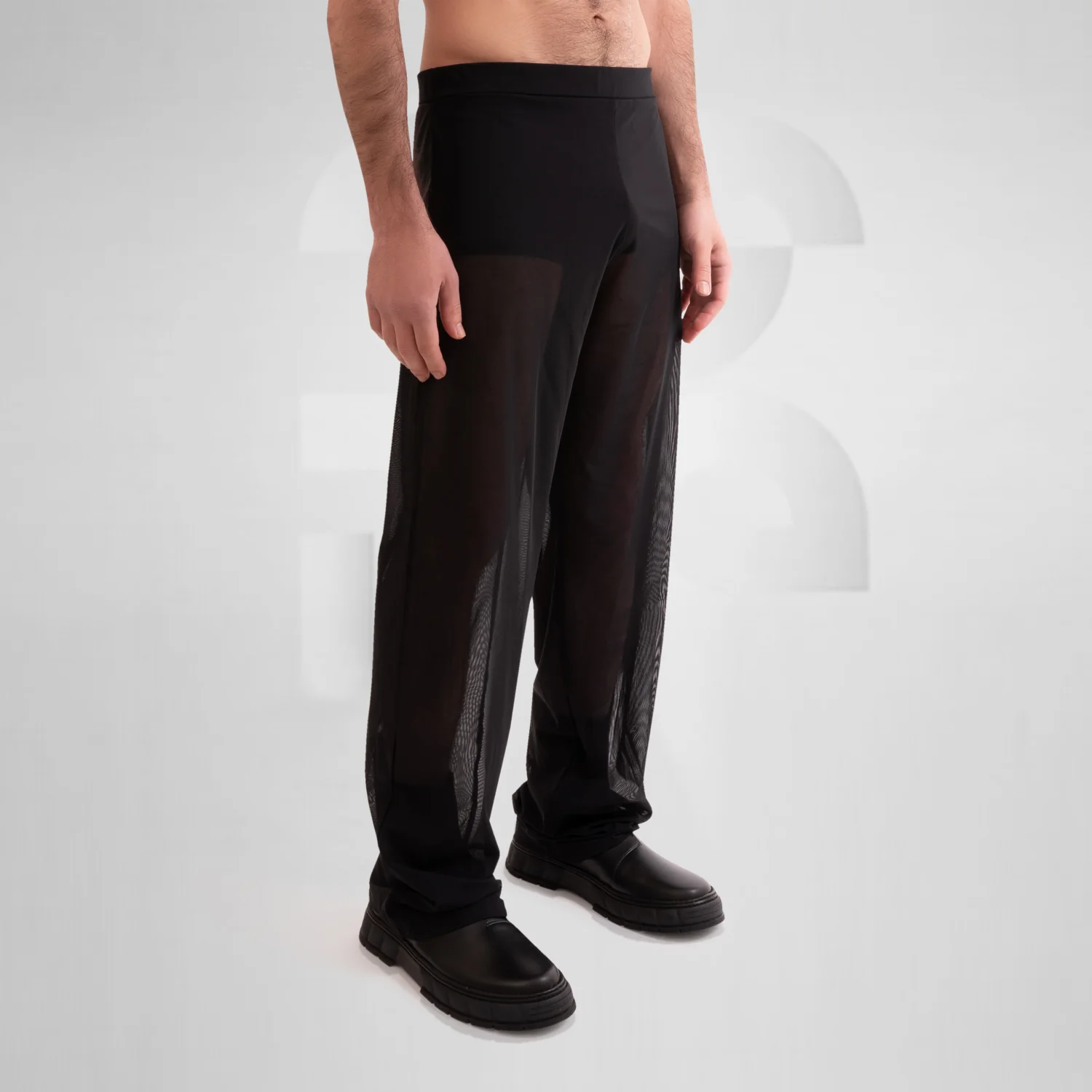Unisex Mesh Trousers Black - Image 4