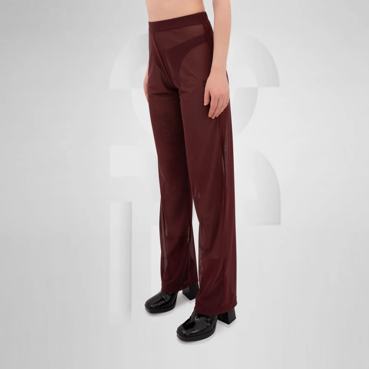 Unisex Mesh Trousers Red - Image 3