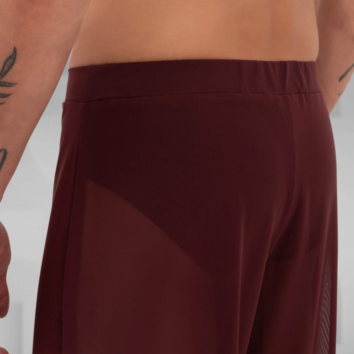 Unisex Mesh Trousers Red - Image 5