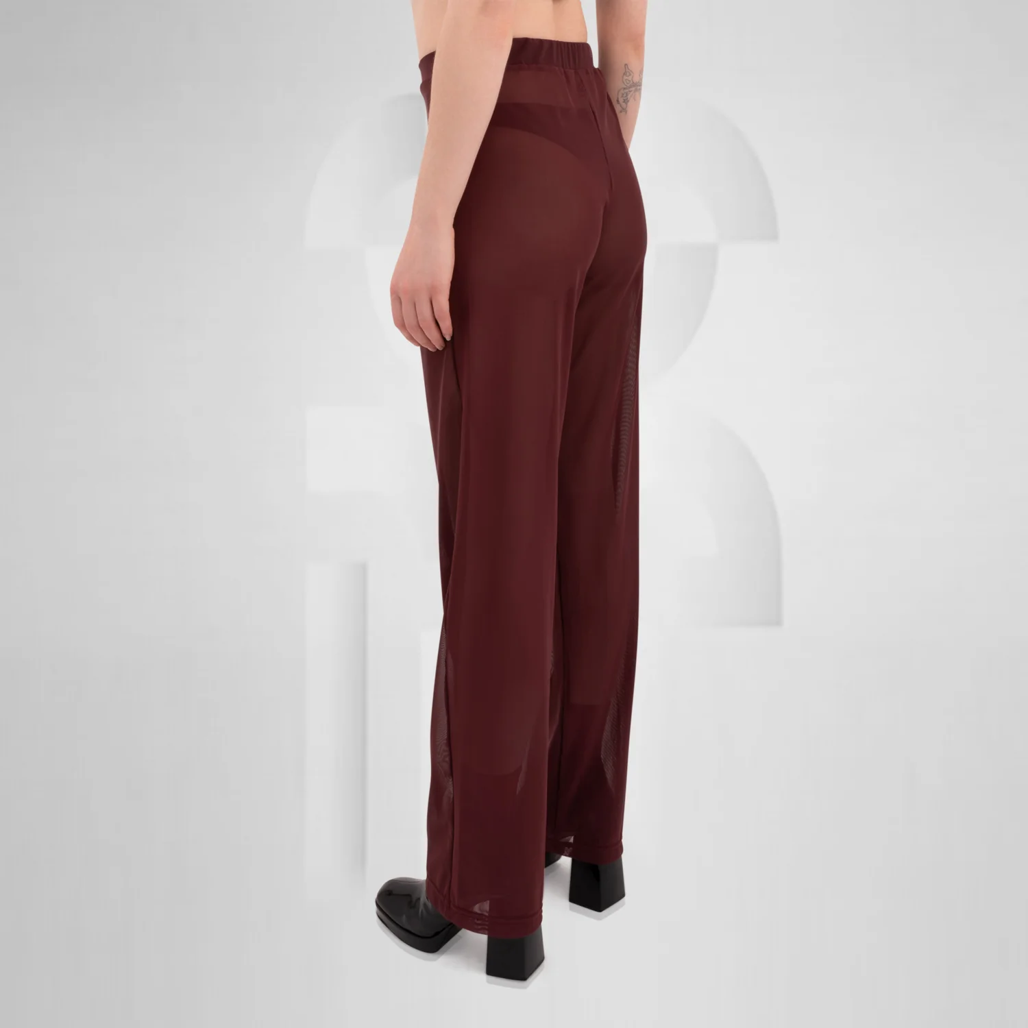 Unisex Mesh Trousers Red - Image 6