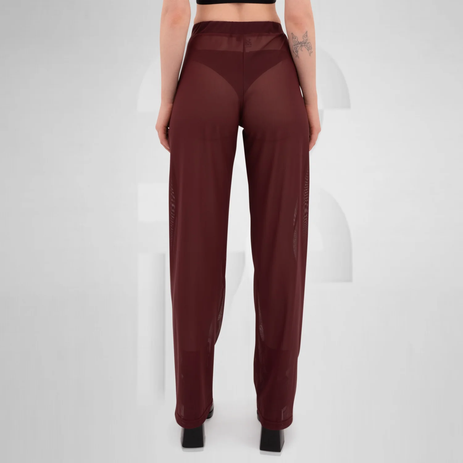 Unisex Mesh Trousers Red - Image 7