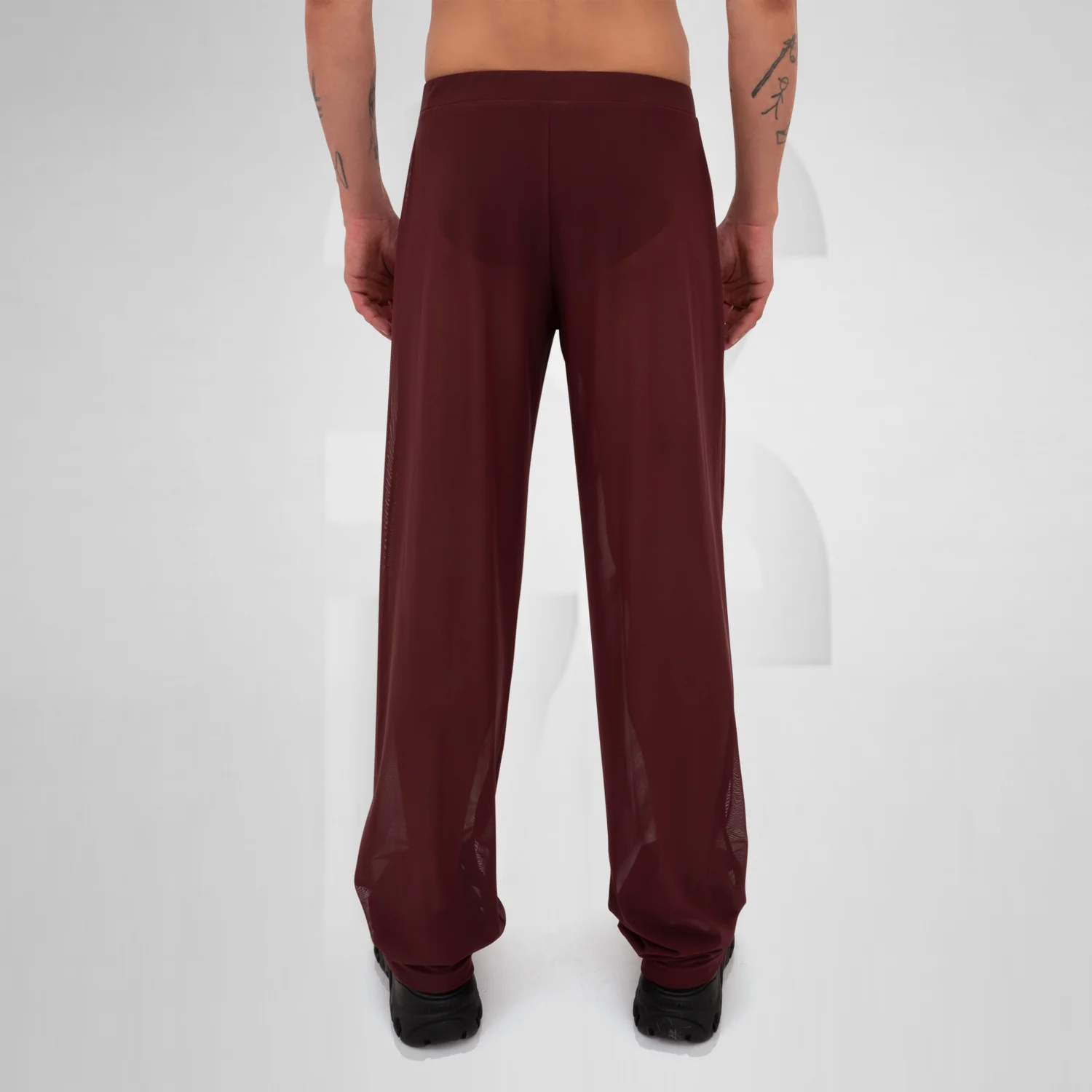 Unisex Mesh Trousers Red - Image 8