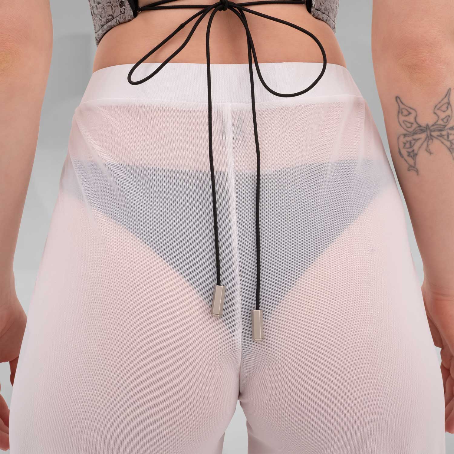 Unisex Mesh Trousers White - Image 8